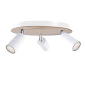 Spot 3xGU10 EYE WHITE WOOD