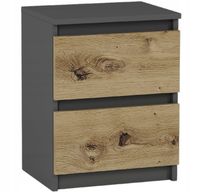 Szafka nocna komoda stolik 40cm R-2 ANTRACYT MIX ARTISAN