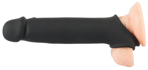 rebel rc osłona intymna czarna +8cm, wibracje, pilot bezprzewodowy na Arena.pl