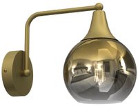 Lampa ścienna Monte MLP8399 kulisty klosz przydymiony złoty