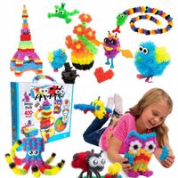 RZEPY CZEPY 400SZT KLOCKI KREATYWNE DLA DZIECI DO ZABAWY NA PREZENT ZESTAW