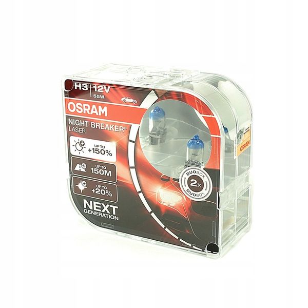 OSRAM Żarówki H3 Night Breaker Laser +150% zdjęcie 10