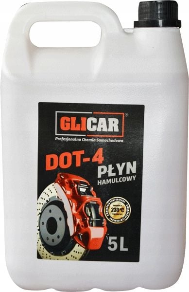 PŁYN HAMULCOWY DOT4 5L GLICAR zdjęcie 1