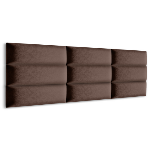 PANELE TAPICEROWANE ŚCIENNE BRĄZOWE WEZGŁOWIE 3D 100cm x 20cm na Arena.pl