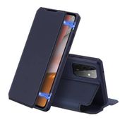 Etui z klapką mocny magnes pancerny do Samsung Galaxy A72 5G granat