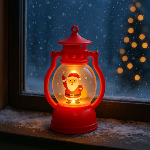 LAMPION LED 12,6 CM DEKORACJA ŚWIĄTECZNA MIKOŁAJ na Arena.pl