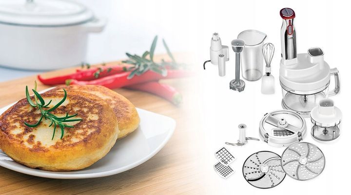 Robot kuchenny blender ręczny mocny MPM BRK-01 biały zdjęcie 3