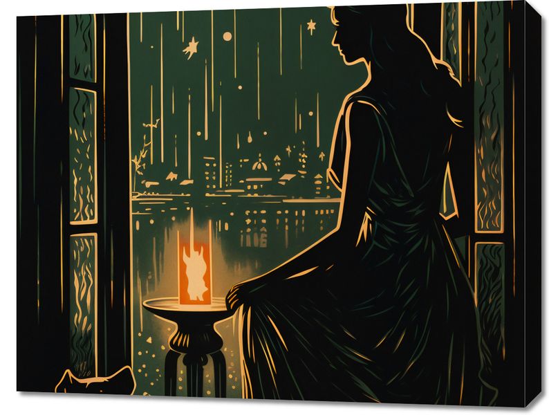 Obraz 90x70cm Nocne Szeptanie zdjęcie 1