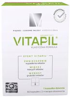 VITAPIL skóra włosy paznokcie biotyna 60 kapsułek