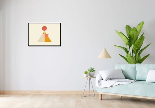 Plakat 70x50cm Piramida Równowagi na Arena.pl