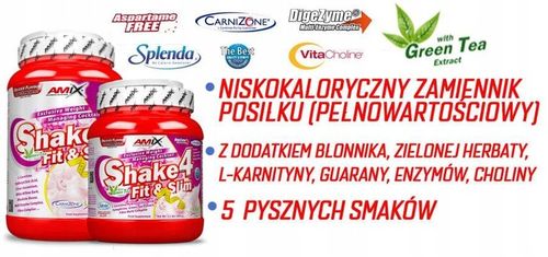 POSIŁEK w proszku na odchudzanie AMIX SLIME SHAKE koktajl dla kobiet na Arena.pl