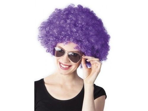 Peruka afro fioletowa na Arena.pl