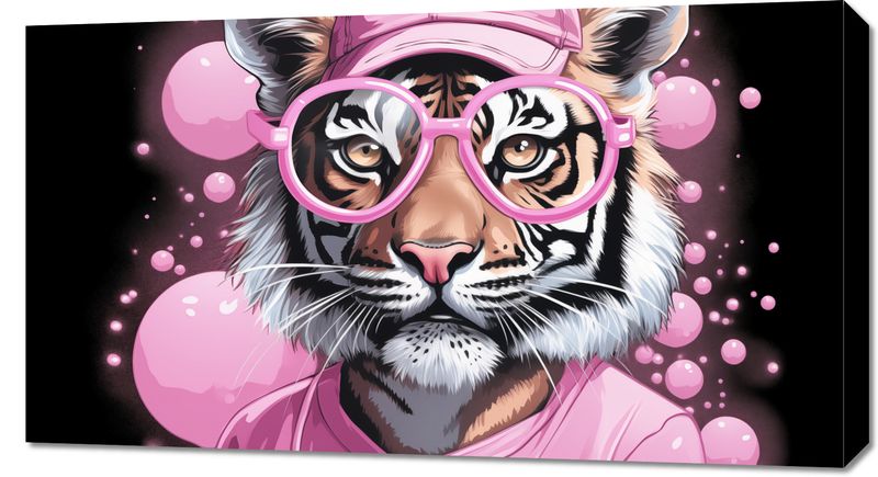Obraz 90x50cm Ludzki Tygrys zdjęcie 1