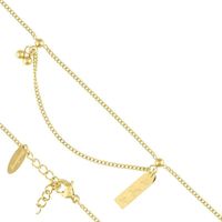 Bransoletka na kostkę Blueberry stal nierdzewna