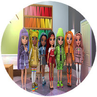 Opłatek na tort Rainbow High