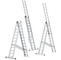 Drabina aluminiowa wielofunkcyjna 3x12 HIGHER na schody + GRATIS
