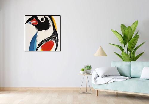 Plakat 80x80cm Portret Ptaka na Arena.pl