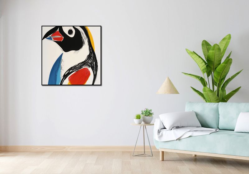 Plakat 80x80cm Portret Ptaka zdjęcie 4