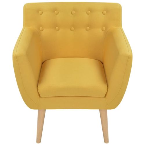 Fotel, żółty, tkanina na Arena.pl
