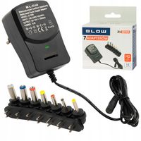 ZASILACZ UNIWERSALNY REGULOWANY 15W 7 KOŃCÓWEK 3-12V WIELOZAKRESOWY