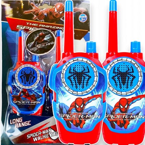 SPIDERMAN WALKIE TALKIE SPIDER MAN ŁOKI TOKI DWIE KRÓTKOFALÓWKI SŁUCHAWKI na Arena.pl