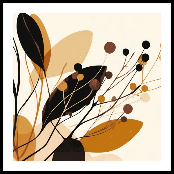 Plakat 70x70cm Jesienne Sylwety zdjęcie 3