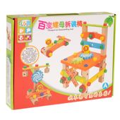 Warsztat Krzesło Edukacyjne Klocki Drewniane Zestaw Konstrukcyjny 49El.