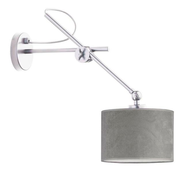 Kinkiet HAMILTON VELUR srebrny, szary zdjęcie 1