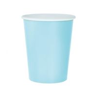 kubeczki papierowe błękitne jasnoniebieskie 250ml