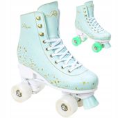 Wrotki Raven Noa Mint LED 39-42