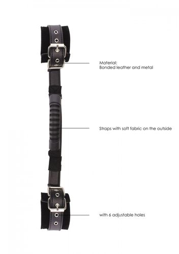 bonded leather hand cuffs with handle na Arena.pl