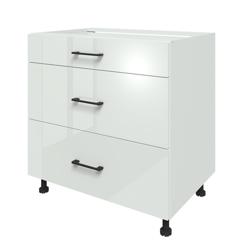 AMIGA KU-D80S3 Szafka 80 cm dolna fronty akryl biały połysk na Arena.pl