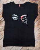 Damska bluzka koszulka damski t-shirt czarny S