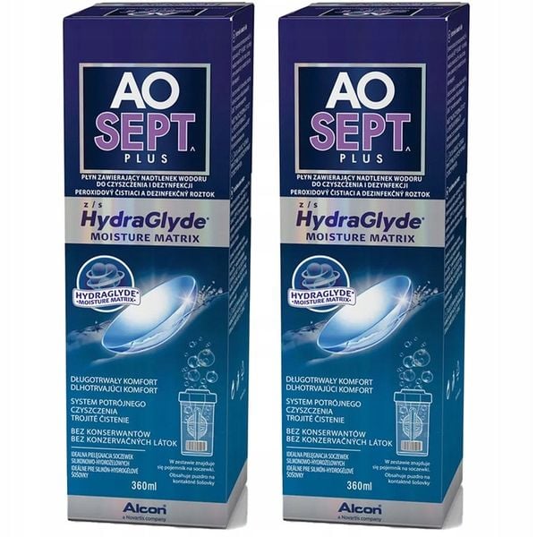 AOSEPT PLUS HYDRAGLYDE 2x360ml zdjęcie 1