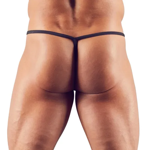 svenjoyment stringi męskie czarne s elastyczny materiał połysk na Arena.pl