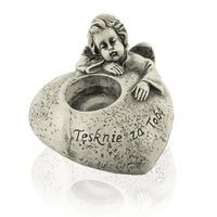 świecznik z napisem 8 x 12cm tęsknię za tobą  gi8135
