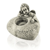 świecznik z napisem 8 x 12cm tęsknię za tobą  gi8135