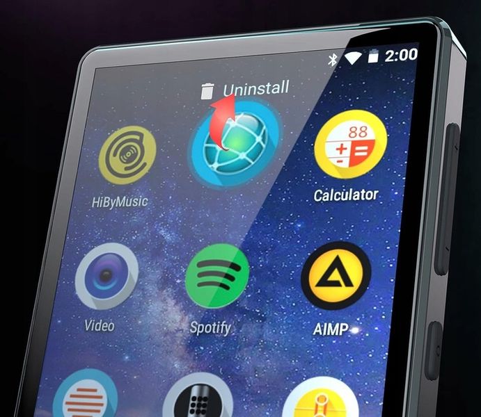 ODTWARZACZ MP3 MP4 Czarny WiFi, Spotify, przeglądarka, dyktafon bluetooth zdjęcie 5