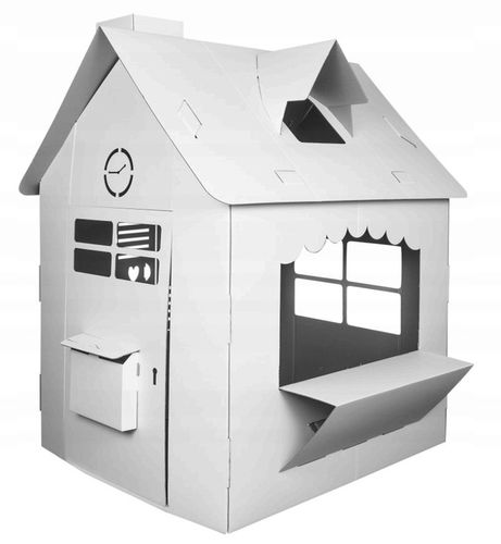 Kartonowy Domek do malowania i samodzielnego złożenia Kwiaciarnia Tektorado na Arena.pl