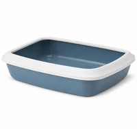 SAVIC Iriz Kuweta z ramką wysoka toaleta kota królika otwarta niebieska 50c