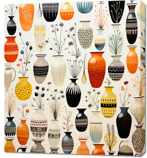 Obraz 90x100cm Symfonia Wazonów zdjęcie 1