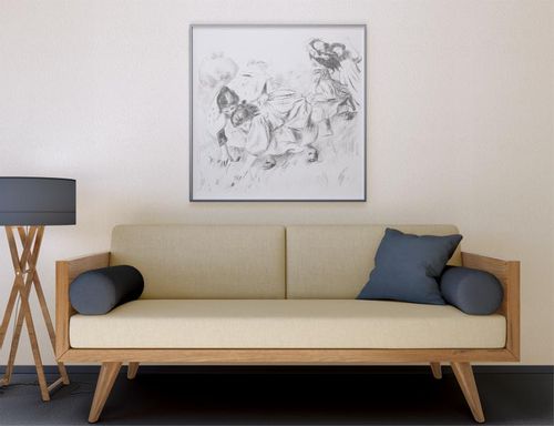 Enfants jouant à la balle, Pierre-Auguste Renoir - plakat 30x30 cm na Arena.pl