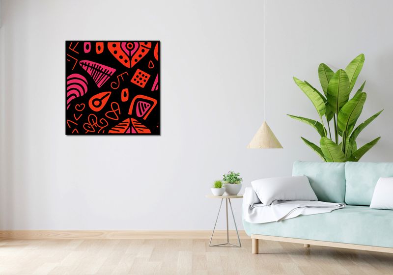 Plakat 80x80cm Rytm Wzorów zdjęcie 4