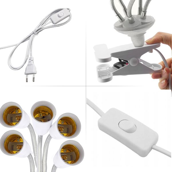 LAMPA LED DO WZROSTU UPRAWY ROŚLIN 150W 3000lm 5 GŁOWIC zdjęcie 8
