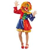 strój sukienka pani klaun 122/128 cyrk klauninka