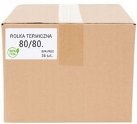 rolka kasowa termiczna 80x80m 36szt