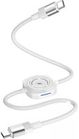 Kabel Przewód 2x USB-C 60W + Ładowarka QI na Telefon Smartofon Smartwatch