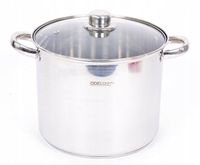 GARNEK Z POKRYWKĄ DUŻY 9L STALOWY ODELO 24 CM STOCK POT