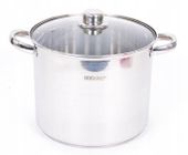 GARNEK Z POKRYWKĄ DUŻY 9L STALOWY ODELO 24 CM STOCK POT