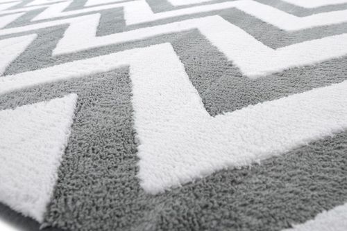 DYWAN 3D PLUSZ  160X230 ZIG ZAG GREY na Arena.pl